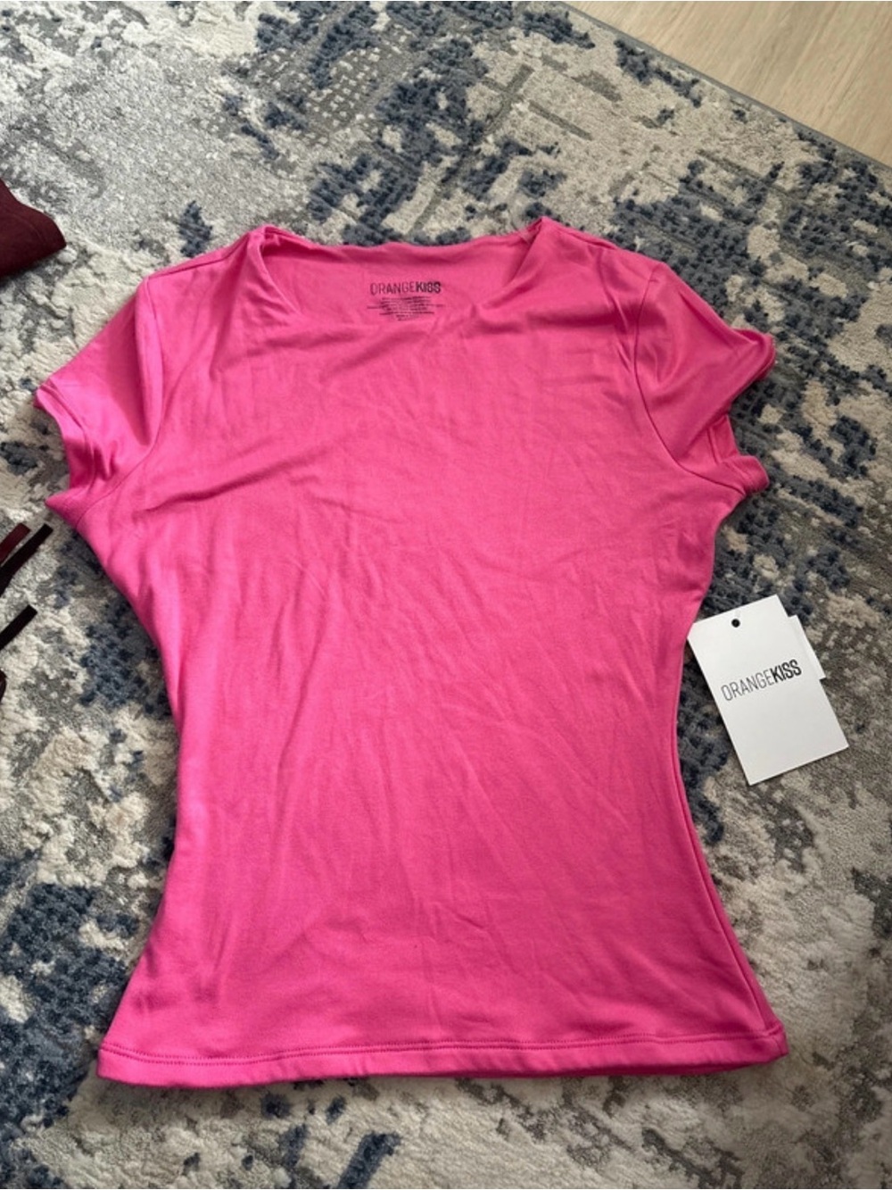Pink Athletic Short Sleeve Top